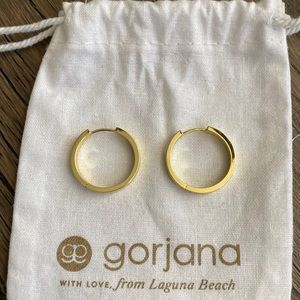 Gorjana gold hoops, like new